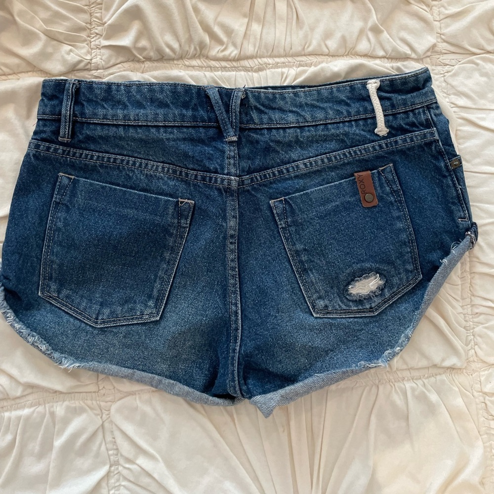 Roxy Button-fly Distressed Denim Short - Picture 7 of 11